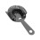 Edelstahl-Bar-Sieb mit Drahtfeder, 16,5x8,2cm, Schwarz 13