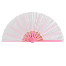 Éventail pliant portatif élégant avec cadre coloré, pour-Rose
