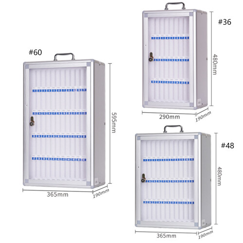 Clear View Telefooncel Wandmontage Aluminium Organizer-8 bits 2