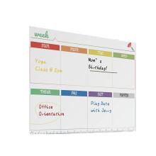 Strong Magnetic Acrylic Dry Erase Board, Versatile Whiteboard Calendar For Grocery Lists To-Do Lists And Reminders, Includes Eraser/Duster And Hanging