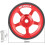 60mm Easy Wheels For Brompton And 3Sixty Folding Bikes Purple Smooth Rolling 3