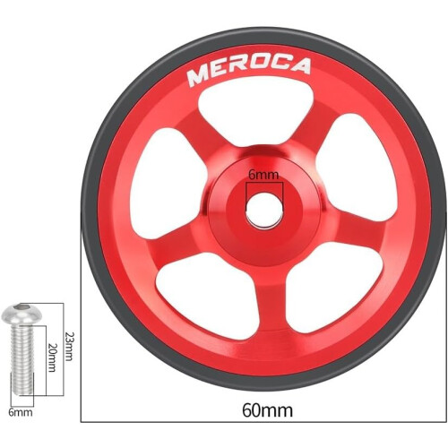60mm Easy Wheels For Brompton And 3Sixty Folding Bikes Purple Smooth Rolling 2