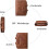 Genuine Leather Bifold Wallet, Advanced Blocking Material for Secure RFID Protection, Clear Windows for Easy ID Access, Handy & Practical Size 4