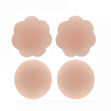 Silicone Material Nipple Covers, Self-Adhesive Design for Reusable Nipple Silicone Pads Covers, Invisible Natural Satin Finish, Waterproof Breathable