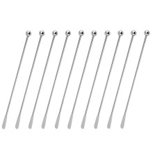 Elegant Drink Swizzle Sticks, Reusable Stainless Steel Cocktail Picks, Food-Grade Tools for Bartending, Stylish Design for Home Bars, Offices, Cafes,