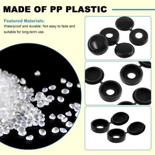 Πλαστική προστασία βιδών, καλύμματα ροδέλας με αρθρωτά καπάκια βιδών, 2