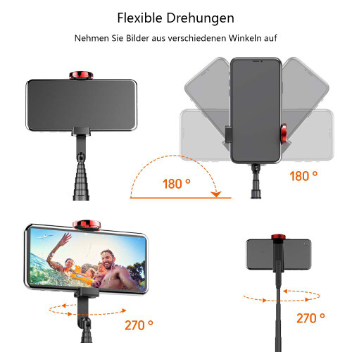 Ρυθμιζόμενη βάση τρίποδου τηλεφώνου, selfie stick Magsafe με αποσπώμενο τηλεχειριστήριο 2