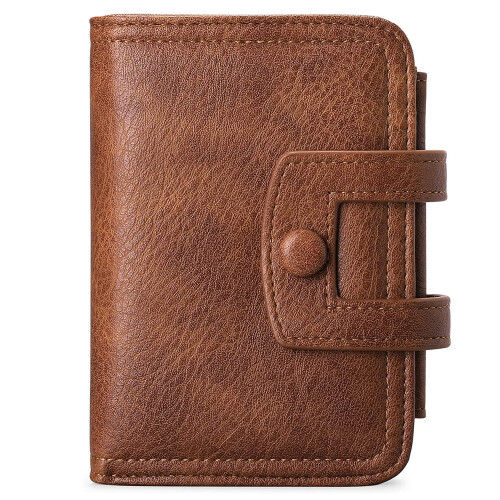 Genuine Leather Bifold Wallet, Advanced Blocking Material for Secure RFID Protection, Clear Windows for Easy ID Access, Handy & Practical Size