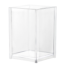 Porta-canetas em acrílico de alta qualidade, economiza espaço na mesa, mais resistente que o vidro, à prova d'água e antimofo, fácil de limpar,
