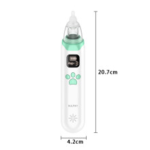 Aspiratore nasale delicato per neonati, aspiratore nasale elettrico con luce e musica rilassanti, aspirazione regolabile per un comfort