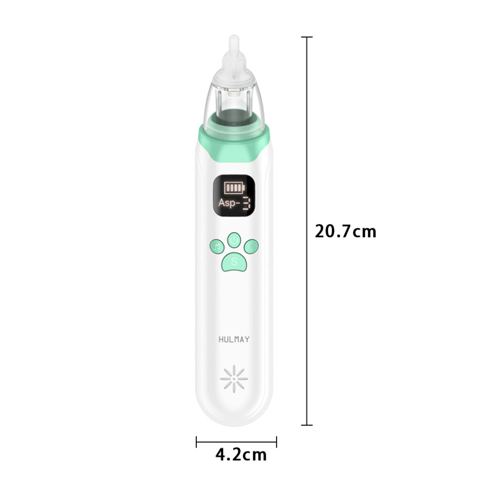 Effortless Baby Nasal Care, Adjustable Suctions With Gentle Electric Nose Sucker, Silicone Tips & Soothing Music For Hygienic Cleaning, Light