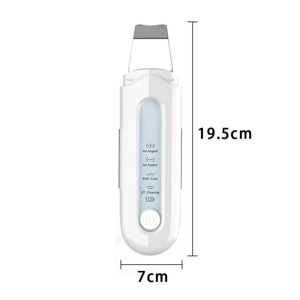 Face Scrubber For Deep Cleansing, Portable Facial Skincare Device With 3D Curved Spatula For Blackhead Removal, Rechargeable And Waterproof