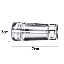 Création de nail art sans effort, tampon à ongles en gelée avec double tête, silicone transparent pour une précision inégalée.