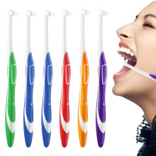6 Pack Single Tuft Toothbrush for Braces, Soft GumSafe Bristles, Precision Orthodontic Cleaning