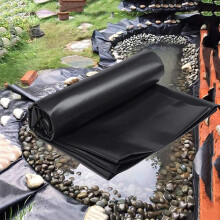 HDPE Pond Liner 16 Mil Black Waterproof Tear Resistant Flexible Sheet for Garden Fish Ponds