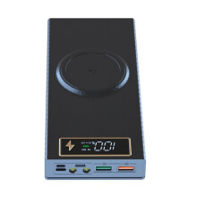 8 Slot 18650 Power Bank Case with Wireless Quick Charging, Detachable No Welding Design