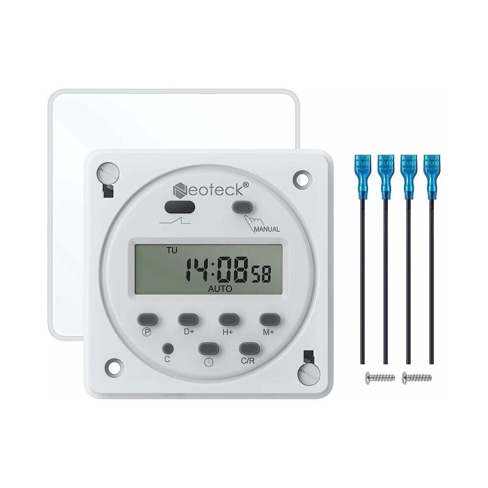 Digital Programmer For Electrical Boxes, 12V 16Amp Weekly Programmable Timer Switch With Anti_interference Ability, Reliable Control For Industrial 9405630217872