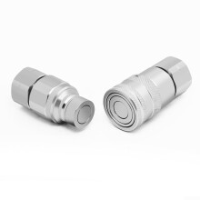 Hydraulic Quick Coupler Set ISO 16028 Flat Face No Spill Pressure NPT 34 Inch