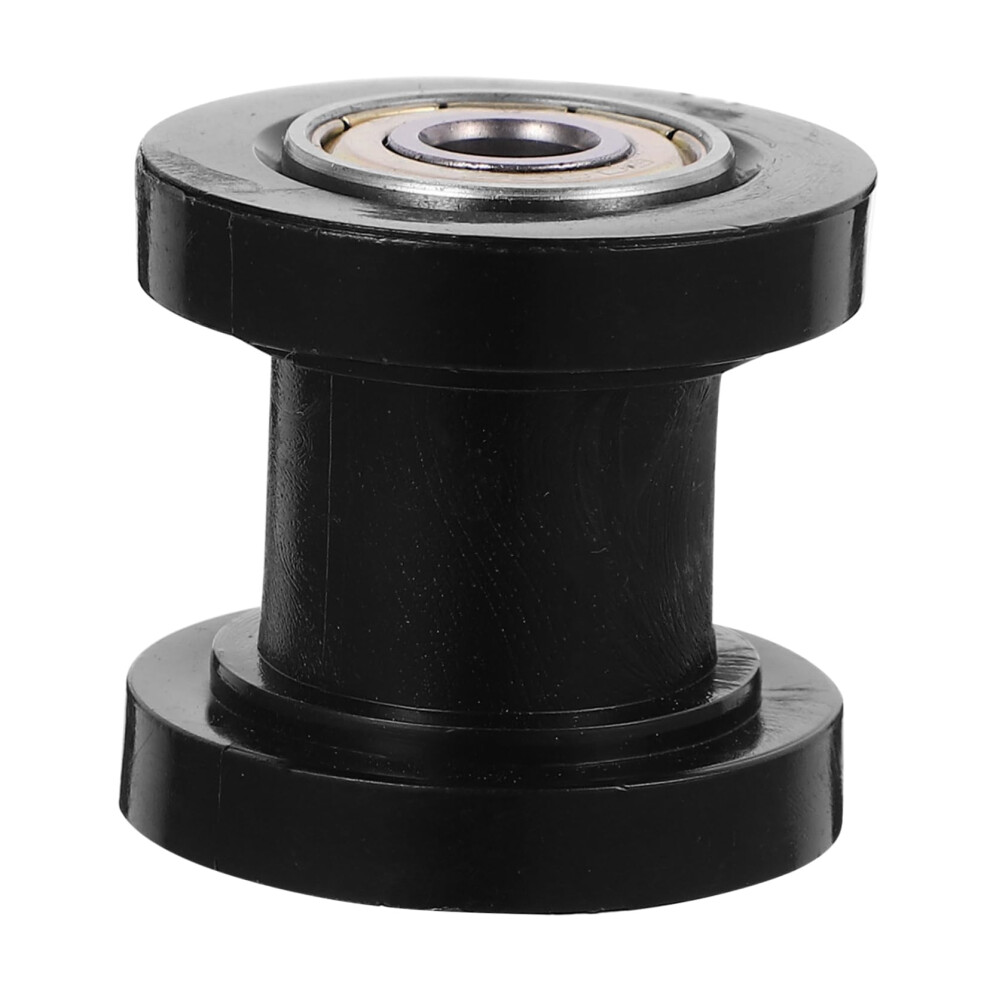 Universal Motorcycle Chain Tensioner Kit With Guide Roller Durable Bearing Wheel Black 9189345177330