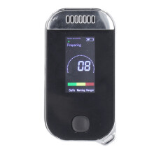 Rechargeable Digital Alcohol Tester with 3-Color Warning and Memory Function