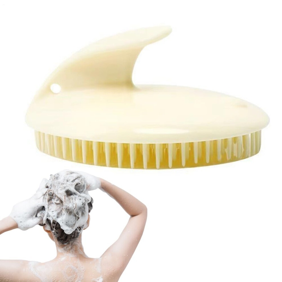 Scalp Massager Shampoo Brush with Soft Bristles for Dandruff Removal, Waterproof Wet Dry Use