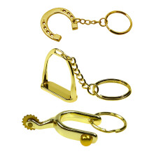 Porte-clés en alliage poli, 3 pièces/paquet, porte-clés style de