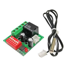 W1701 Hochpräzisions-Temperaturregler-Schalter 12V verstellbares LED-Display