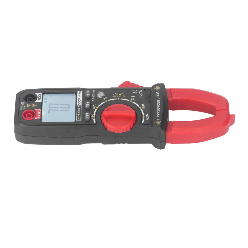 Pn201 Clamp Meter Ac/Dc Current Voltage Tester Auto Ranging Voice Backlit 4941368932175