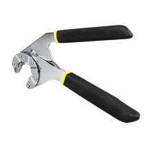 8-Zoll-Edelstahl, multifunktionaler, verstellbarer Schraubenschlüssel mit gezahntem Kiefer