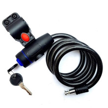 Bike Key Lock Chain Cable Padlock - Steel Wire Bicycle Security Lock for Outdoor Cycling, Black F12.19 Model