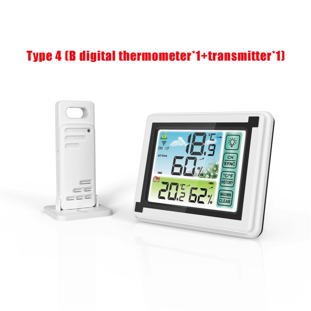 Indoor Outdoor Thermometer, Remote Digital Thermometer With Lcd Display Meter Ensuring Accurate Temperature And Humidity Readings For A Healthier Livi 9468298628275