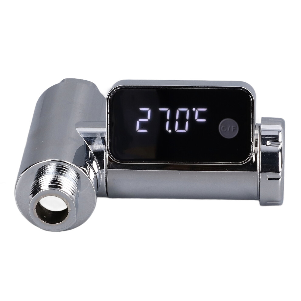 Hydro-Powered Shower Thermometer, 360 Rotating Screen Ensures Accurate Baby Bath Water Monitoring, Ideal for Safe Family Use
