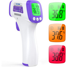 Non-Contact Forehead Thermometer, Intelligent Color-Coded Screen for Instant Health Assessment, Medical Grade Thermometer for Reliable Home Use, Perfe
