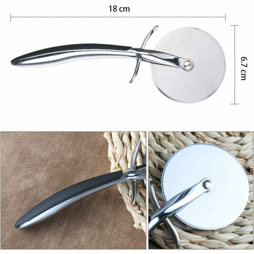 Τροχός πίτσας Grip-Ez, λεπίδα από ανοξείδωτο ατσάλι, κοφτερός κόφτης για εύκολο 2
