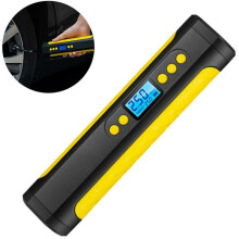 Gonfiatore portatile per pneumatici auto, gonfiaggio rapido, spegnimento automatico, pompa ad aria elettrica con display digitale e luce LED per