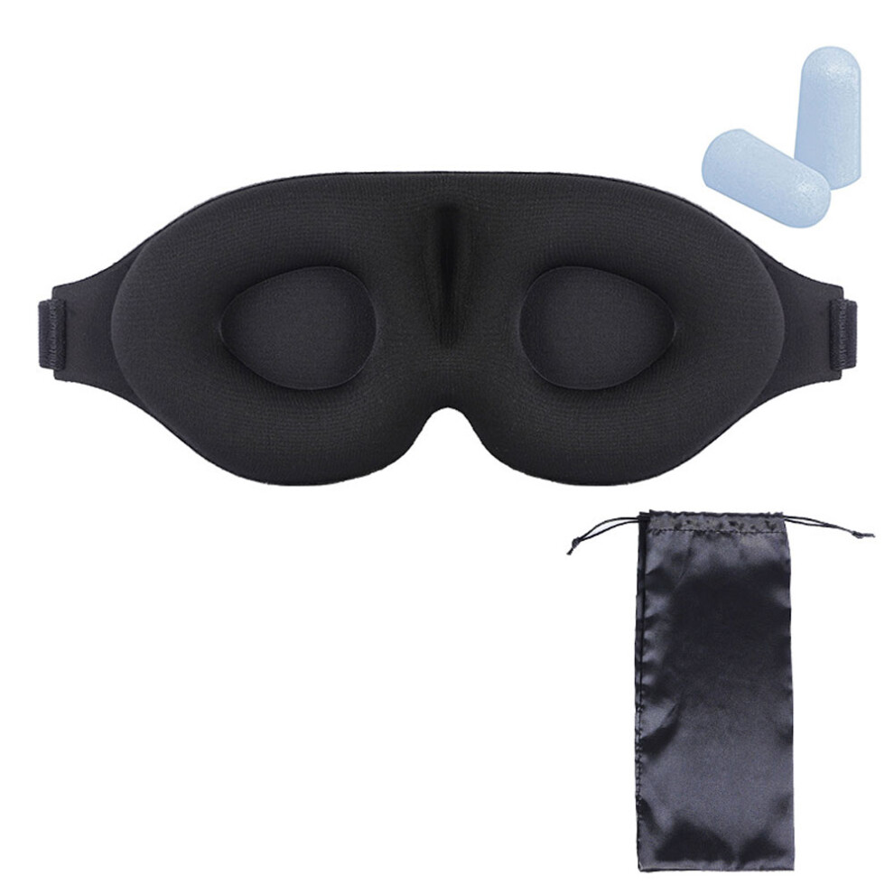 Zero Pressure Sensation Eye Cover, Breathable & Soft Blindfold with 3D Contoured Design for Men & Women, Makeup Safe & Travel Companion,