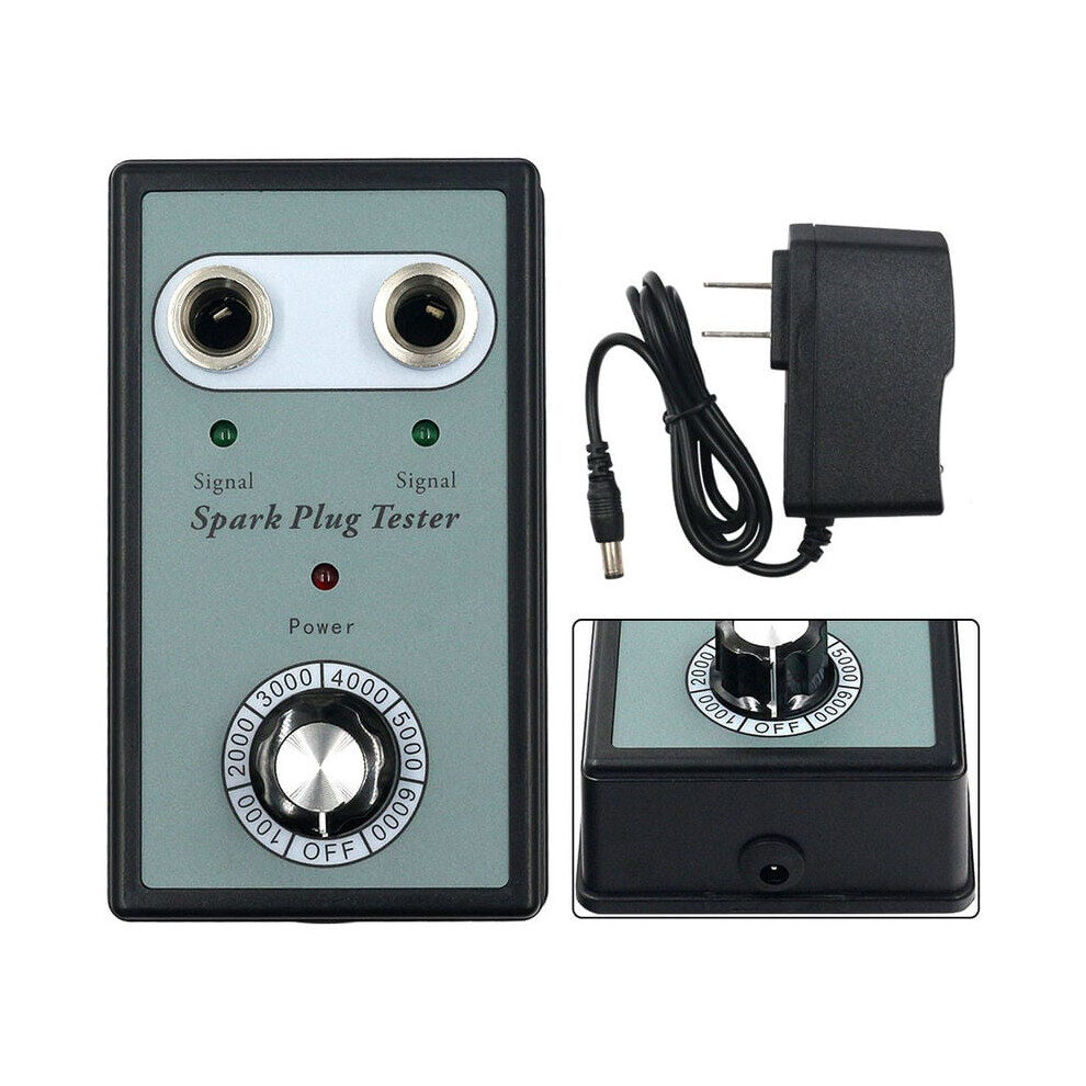 Dual Holes Automotive Spark Plug Tester, Engine Ignition Diagnostic Tool For 12V Gasoline Vehicles And Motorcycles, High Voltage Indicator For Clear 9405630571738