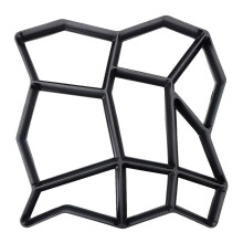 Concrete Path Maker Mold for DIY Garden and Patio, Reusable Paving Stone Mold with Geometric Design