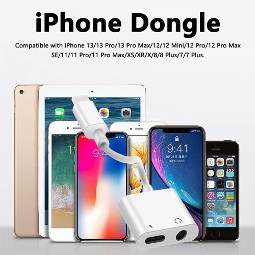 Προσαρμογέας εξόδου χωρίς απώλειες για iPhone, ήχο + φόρτιση, υποδοχή ακουστικών 1