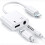 Προσαρμογέας ακουστικών Lightning σε 3,5 χιλ., 2 σε 1 AUX Dongle ήχου Lightning σε 3,5 χιλ. με 1