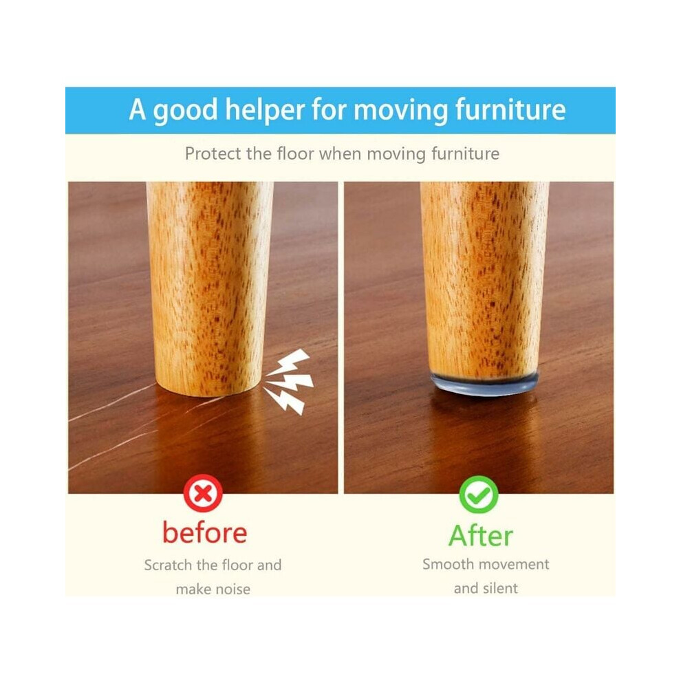 Teflon Furniture Sliders, Heavy Duty Ptfe Smooth Surface For Easy Movement Of Heavy Furniture, Floor Protectors With Durable Self Adhesive Design For 9128293480826