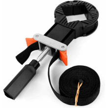 Morsetto a nastro a sgancio rapido per un'azione di serraggio salda, morsetto angolare con design ergonomico e resistente all'usura per la