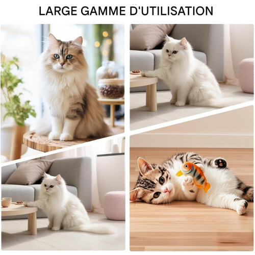 Cat Scratching Post with Durable Sisal Cat Tree and Interactive Ball for Large Indoor Cats 2