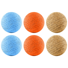 Für Kätzchenzahnreinigung 10CM interaktive Sisal-Katzen-Kratzball-Anti-Beiß-Geräusche Haustierzubehör