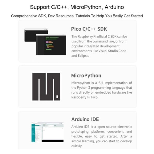 Effektiver RP2040-Touch-LCD 1,28" Touch Display DualCore Arm Cortex M0 Prozessor 1