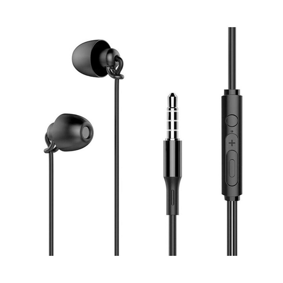 Noise Reduction Headphones With Microphone 3.5Mm Wired Earphones Sleeping Headphone Give You A Good Sleep Black/White 6935161479911