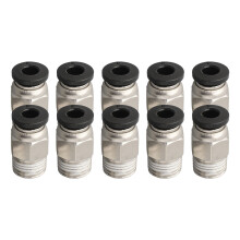 10Pcs PC4-M10 Außengewinde, gerader pneumatischer Stecker, PTFE-Rohr, Schnellanschluss, passender Stecker für 3D-Drucker, geeignet für 3D-Drucker.