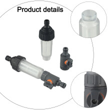 Wohnwagen-Wasserfilter, Wohnmobilgeräte, Gartenterrasse, verstellbarer Wasserfluss, einfach zu reinigen, flexible Kompatibilität.