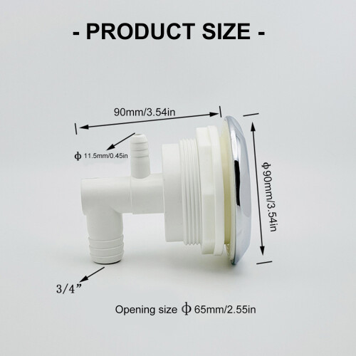 Professional Hydrotherapy Jets Nozzle Sturdy Plastic Accessory 2