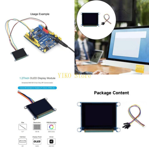 K32C High-Resolution OLED Display Modules RGB Screen SPI for Raspberry